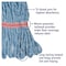 Boardwalk 5 in Looped-End Wet Mop, Blue, Cotton/Synthetic, PK12, BWK503BLCT BWK503BLCT - alternate 4